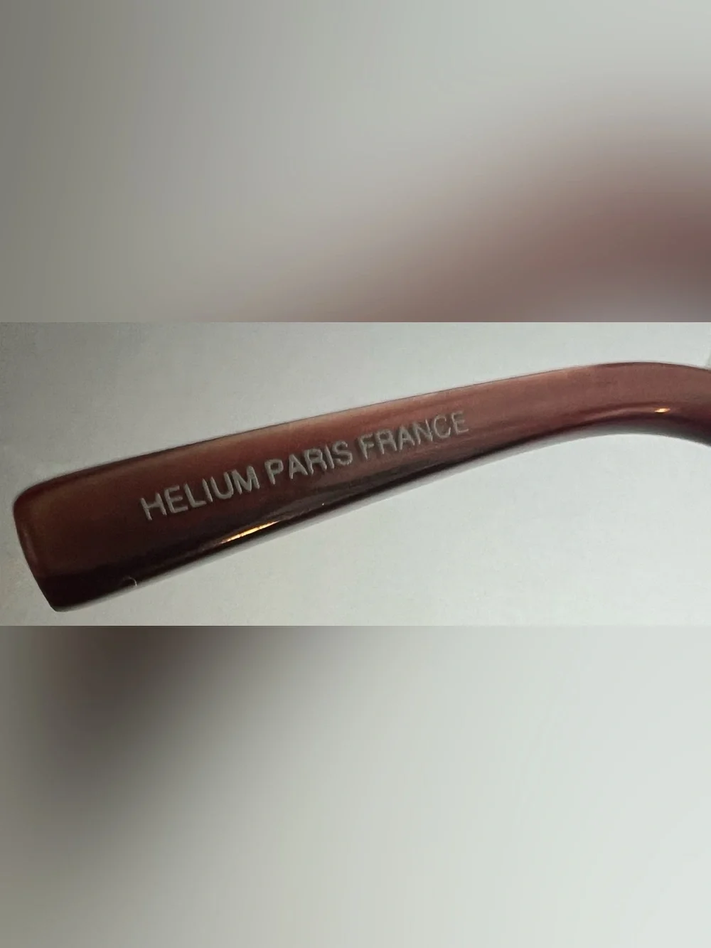 Helium Paris France EyeglassesHE 3693F Dark Red Frames/Existing prescription.